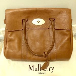 Authentic MULBERRY Natural Leather Bayswater
